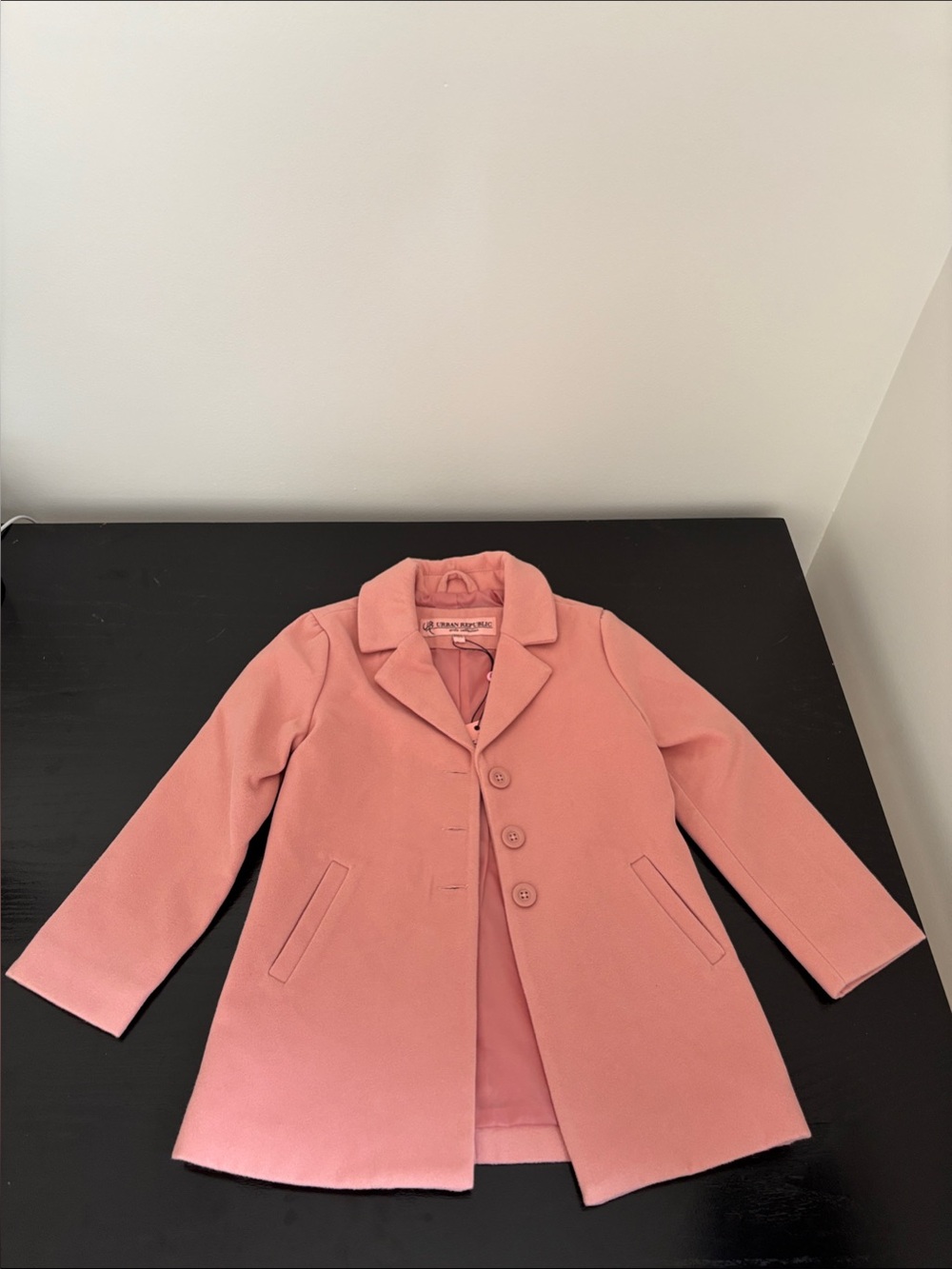 NWT Urban Republic Girls' Pink Dress Coat Sz 5/6